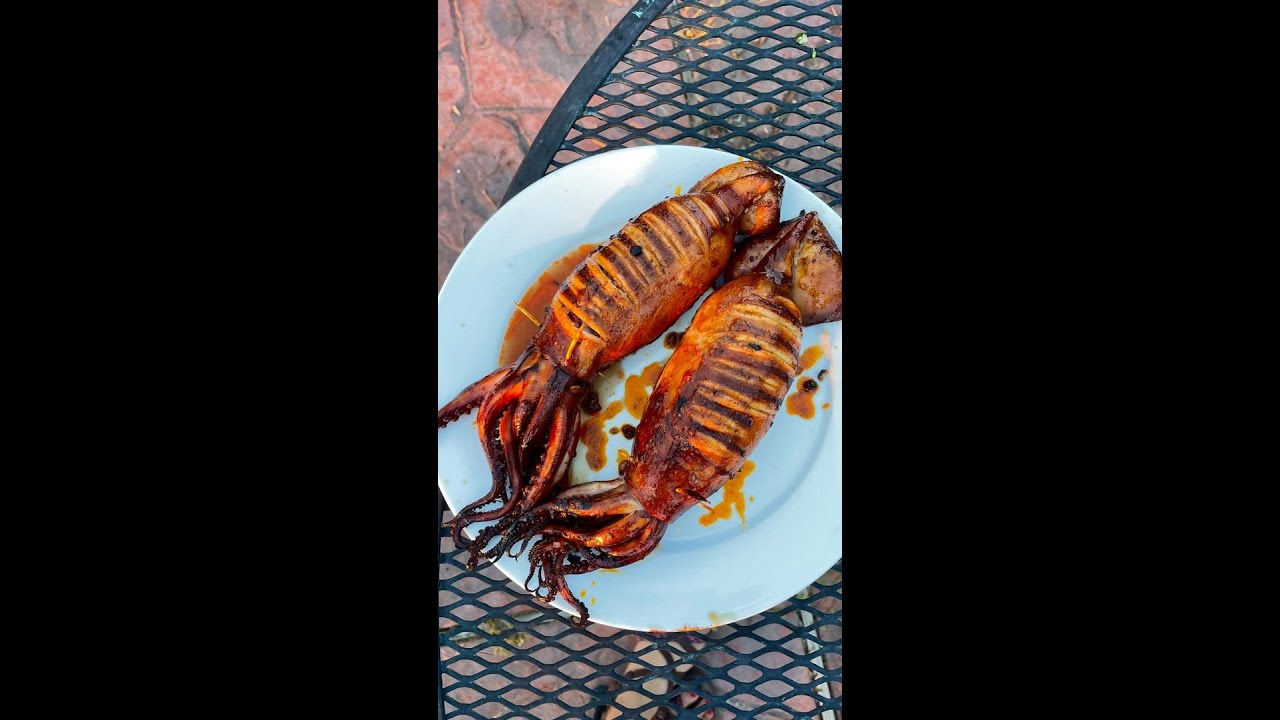 Filipino-Style Stuffed Grilled Squid