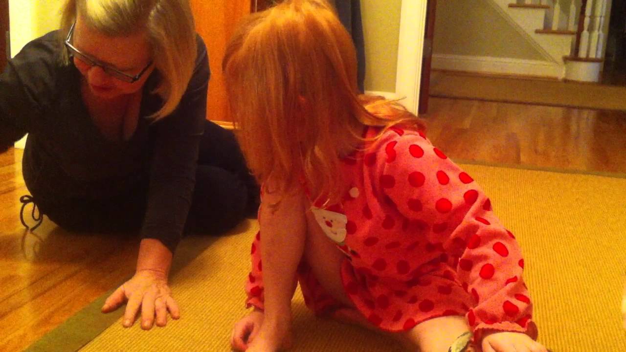 Emma and Lila on Christmas morning 2011