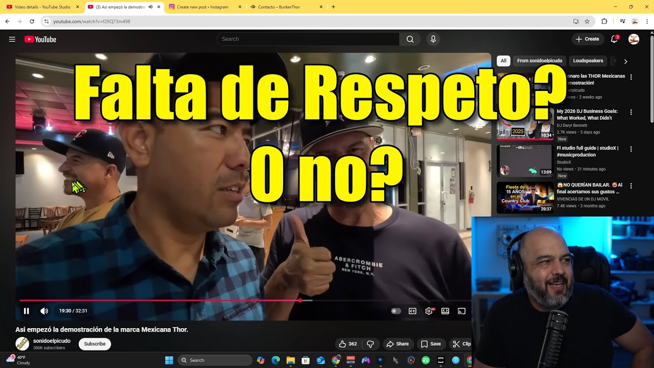 Pro DJ Reacciona, Falta De Respeto? o No?