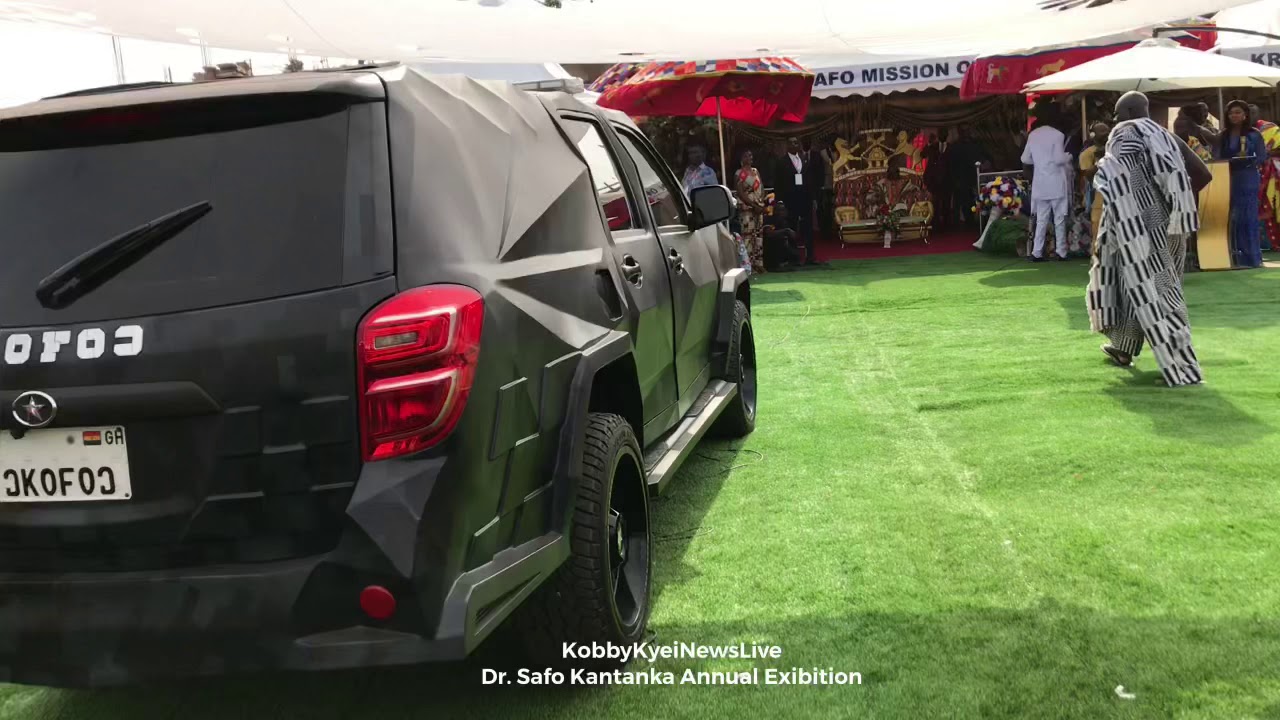 Dr. Apostle Safo Kantanka Outdoors New Airplane and Military Armour Car At An  Exhibition