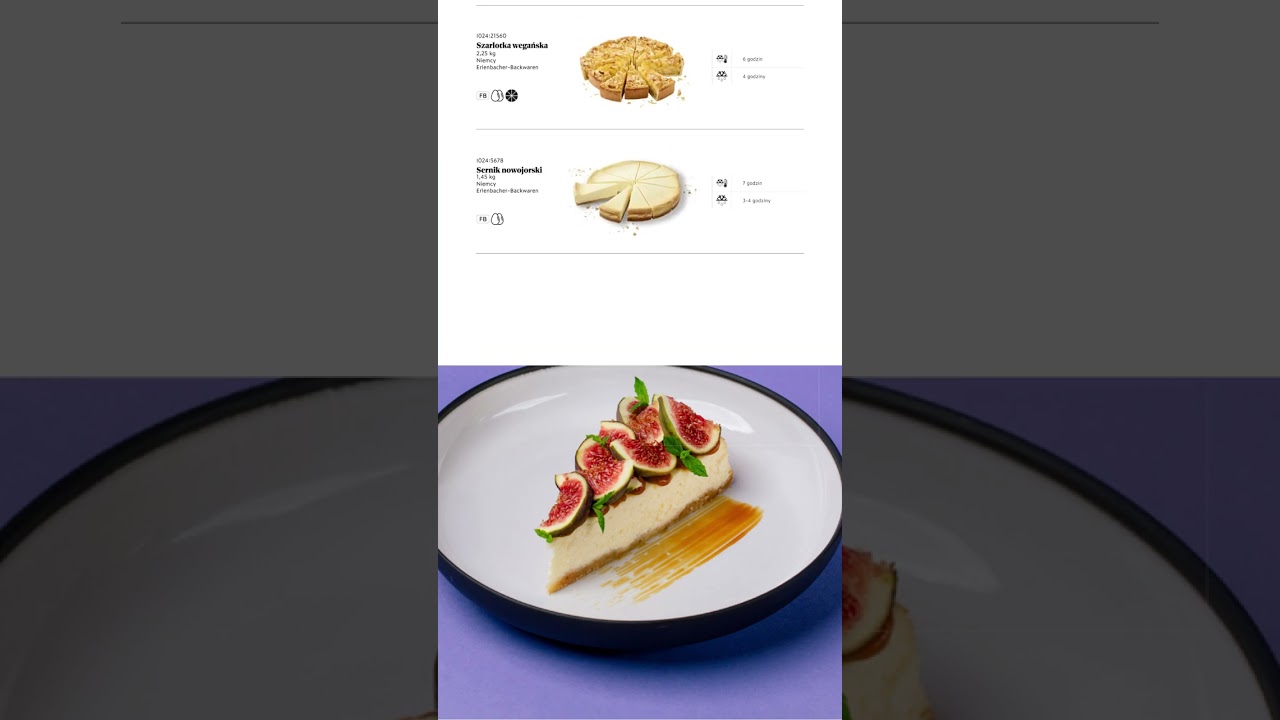 Katalog Ciasta | Bidfood