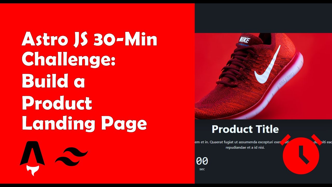Astro JS in 30 Challenge:  Build a Product Landing Page in 30 minutes