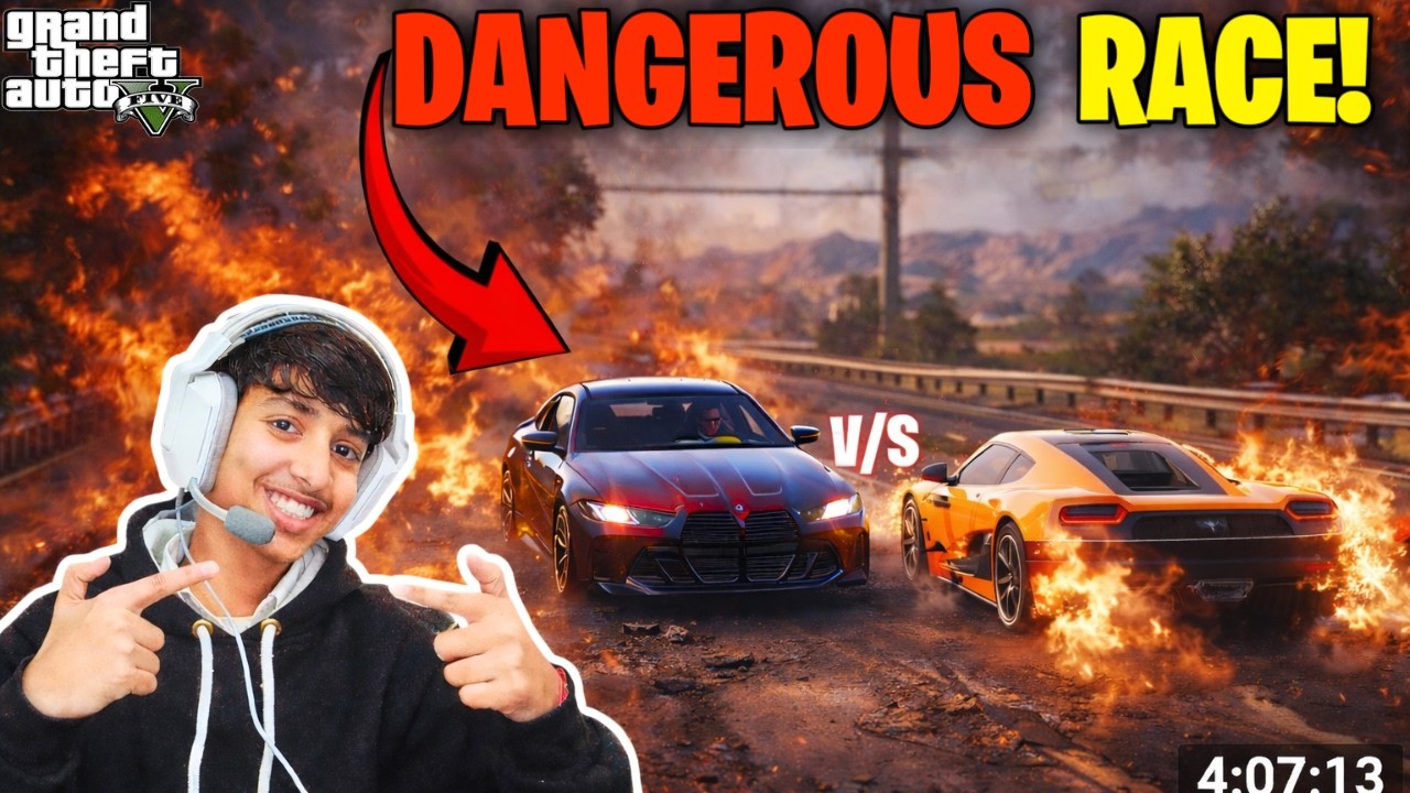 DANGEROUS RACE! 💀 Hara Diya Toh Sab Khatam | Grand Theft Auto 5 Gameplay #23