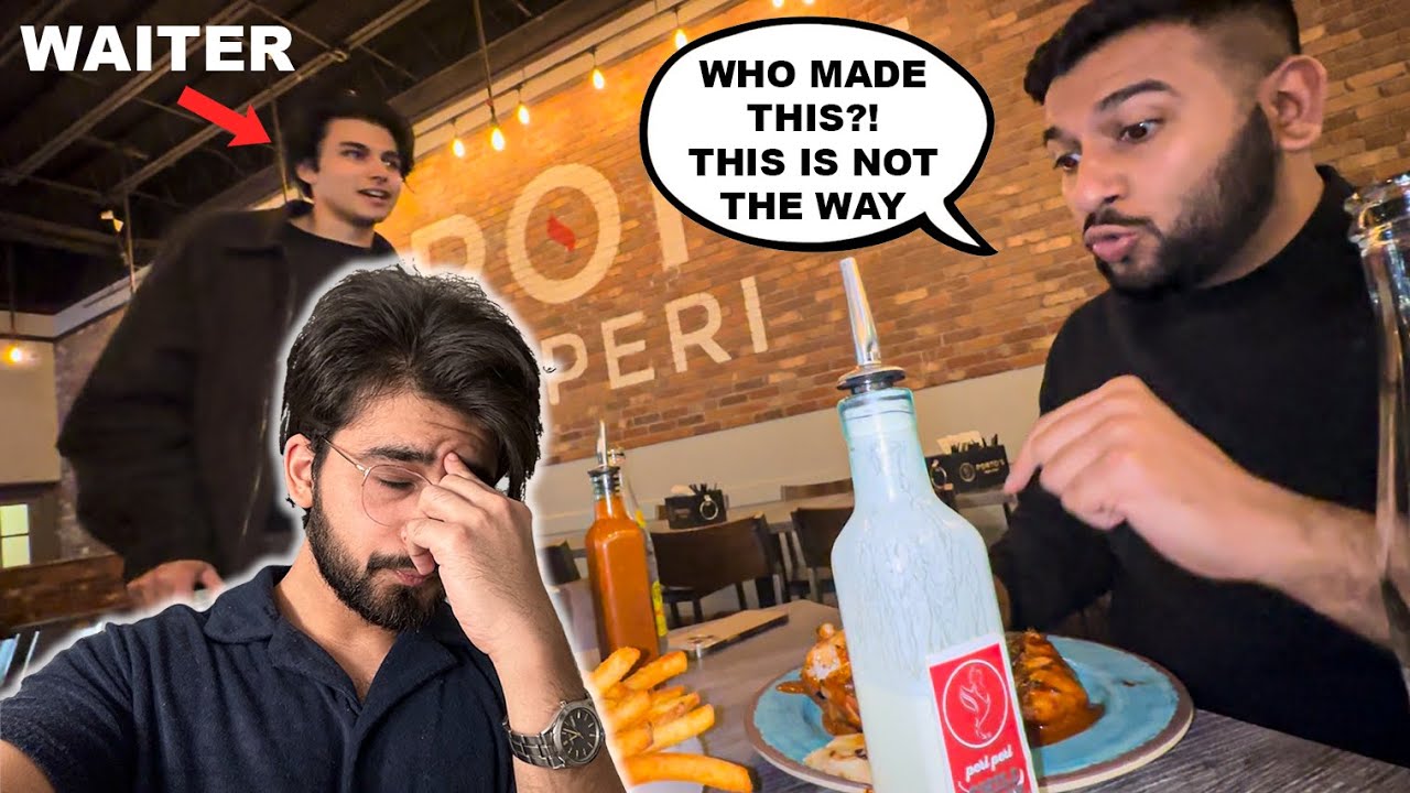 My Friend Just Came From Pak And Almost Started A Fight With a Waiter...