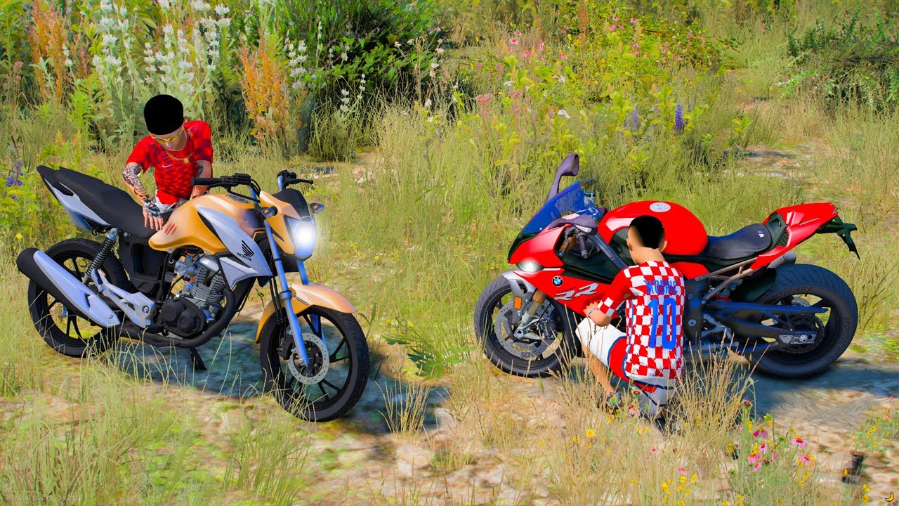 ACHEI MOTOS DO GRAU NA MATA ABANDONADA COM MEU AMIGO no GTA 5 O FILME