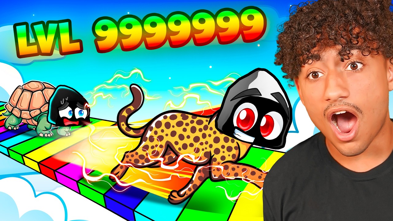 Running 8,216,493 MPH in Roblox Animal Race!