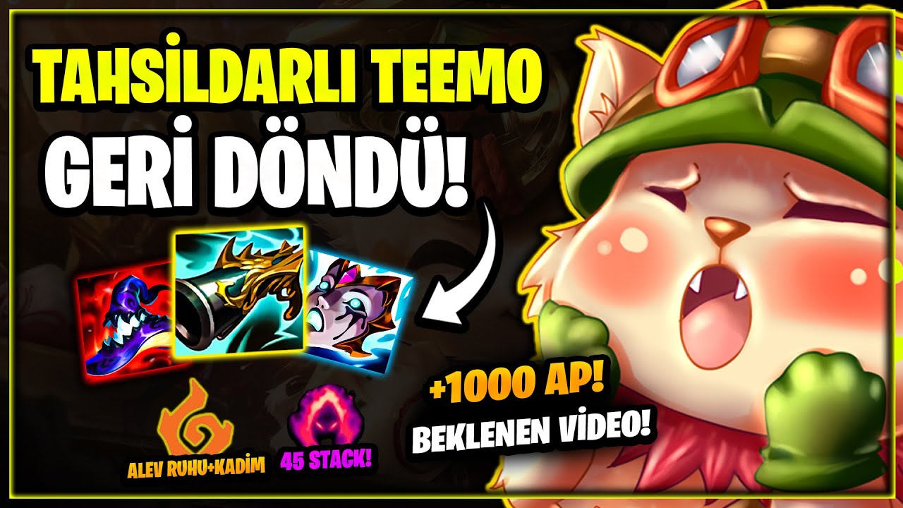 TAHSİLDARLI TEK ATAN TEEMO EFSANESİ GERİ DÖNDÜ! | TEEMO 1.Sİ DEMİR ELODA VOL 4 | Teemo vs Zed LoL