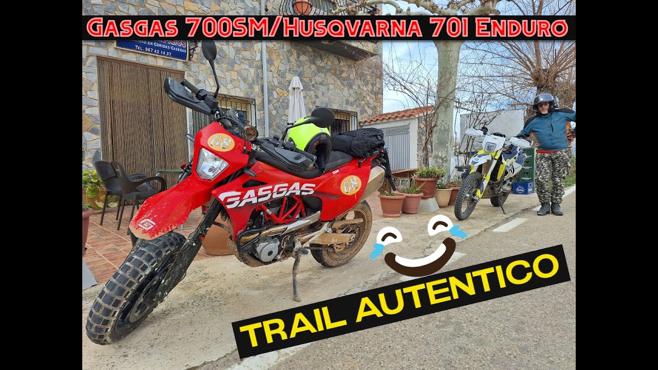 🧭Increíble ruta trail por la sierra del Segura. Gasgas SM y Husqvarna 701⚡