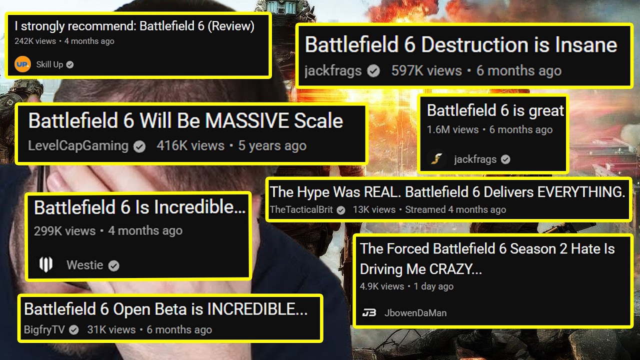 Ваш любимый ютубер по Battlefield 6 распродан