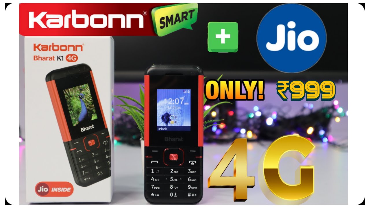 Karbonn Bharat K1 4G Phone Unboxing | Review | Jio INSIDE | ₹ 999 4G Phone | Jio Phone