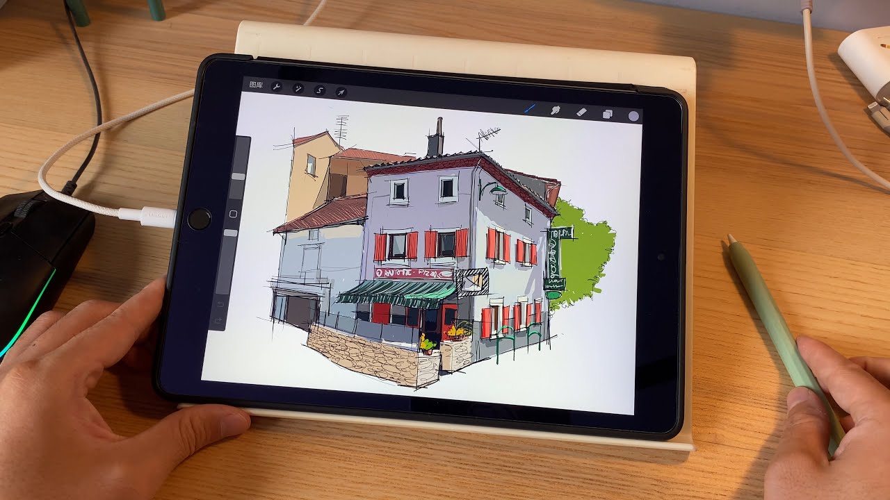 Architectural illustrations with iPad | Procreate 7-7