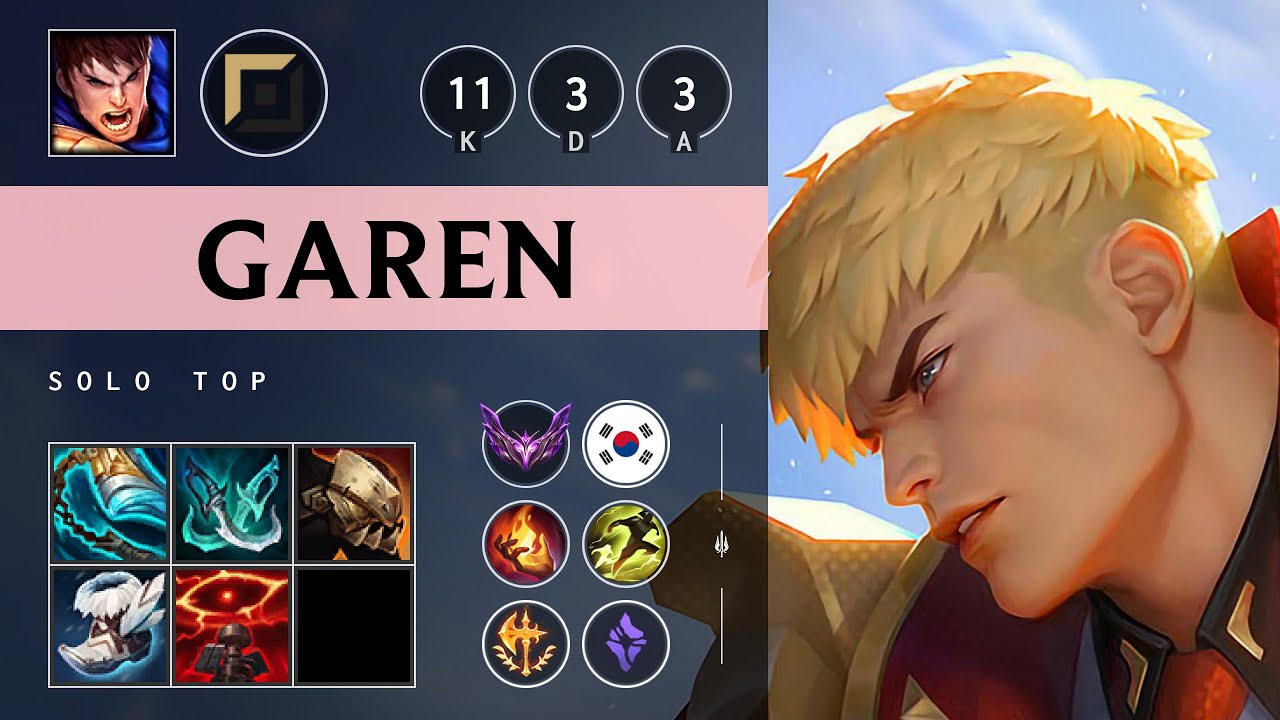 Garen Top vs Camille - KR Master Patch 25.14