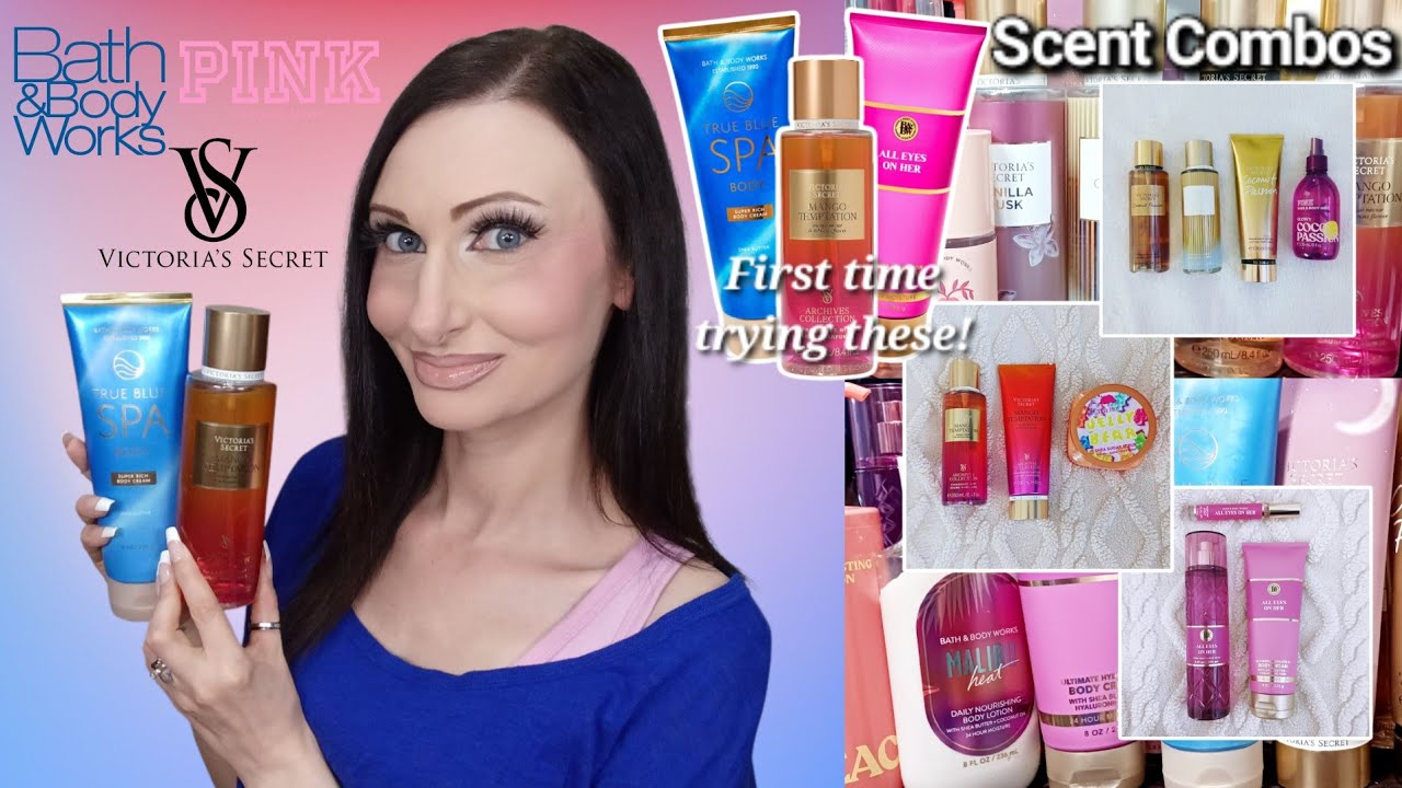 Trying ✨️NEW✨️ Bodycare Scents!🥰 | True Blue Spa, Mango Temptation+🥭💙 | Bath & Body Works, VS, Pink+