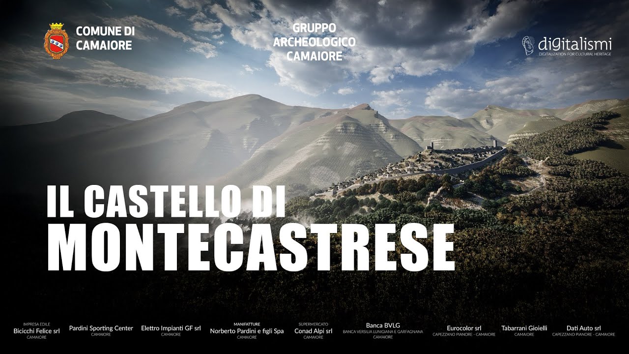 Il castello di Montecastrese in 3D