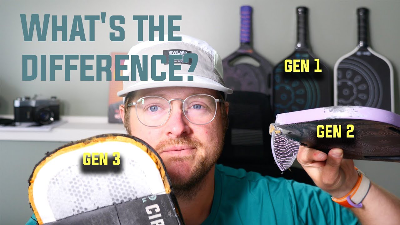 What's the ACTUAL difference between GEN 1 , GEN 2, & GEN 3 pickleball paddles? | Paddle Core Tech