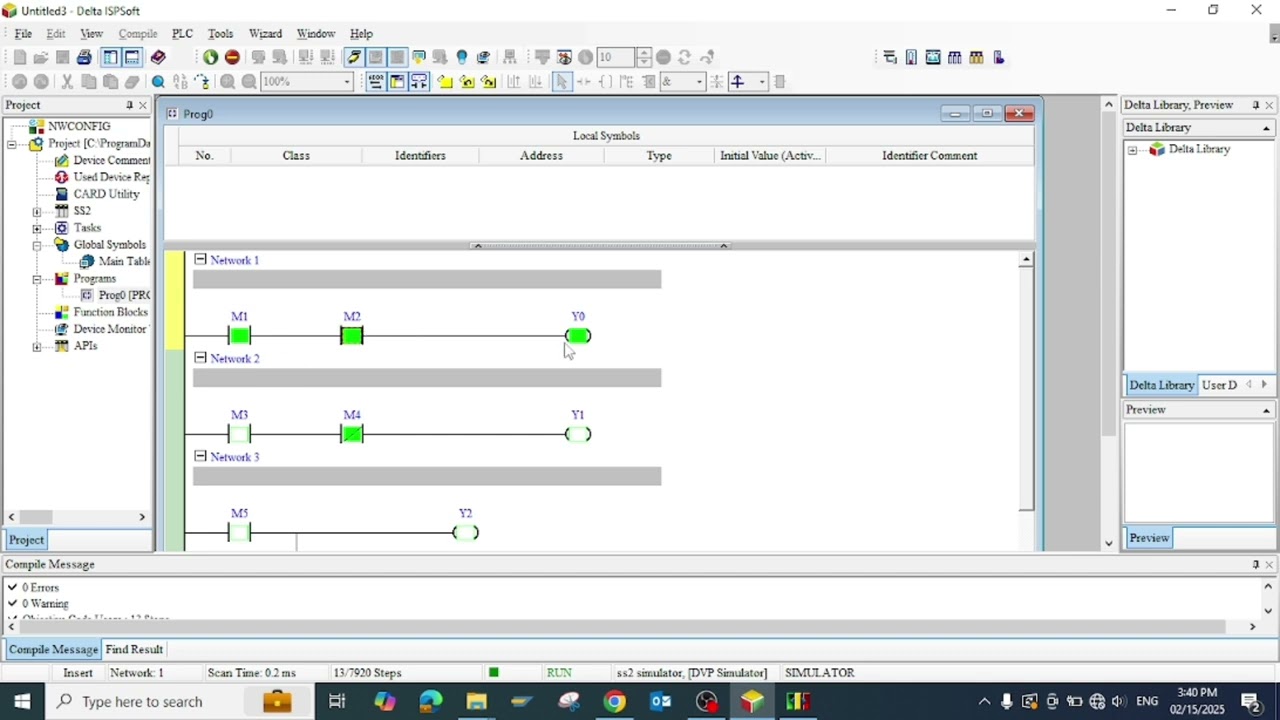 CONTACT TYPES IN DELTA PLC. Delta plc isp soft programming tutorial.ADN,ANDI,OR,ORI,LDP,LDF.