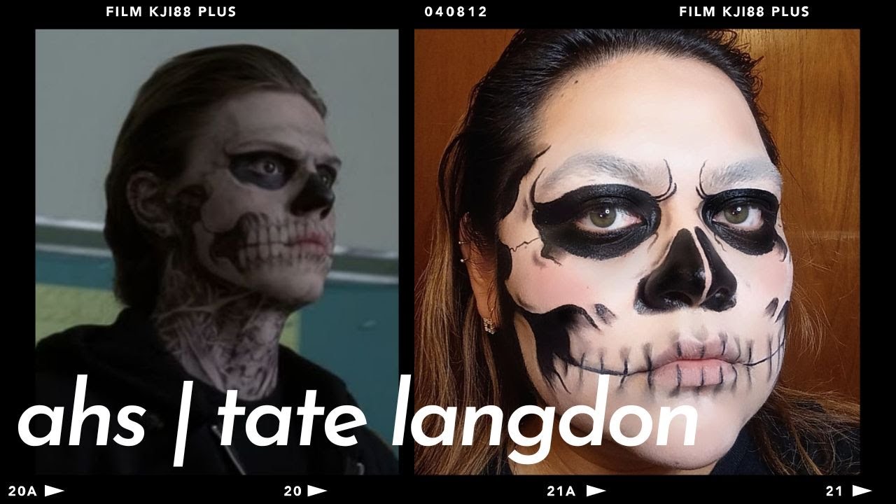 Maquillaje de Halloween | Maquillaje de Tate Langdon de American Horror Story