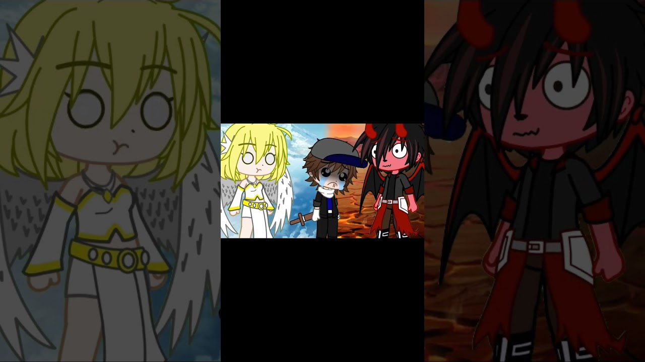 Angel o Demonio? Cr&eacute;ditos: R___.89  #comedia #gacha #angel #demonio