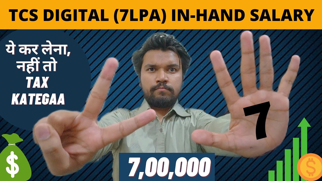 TCS DIGITAL Salary Breakup Structure Explained | 7LPA CTC Vs In-hand Salary Of TCS DIGITAL Employee