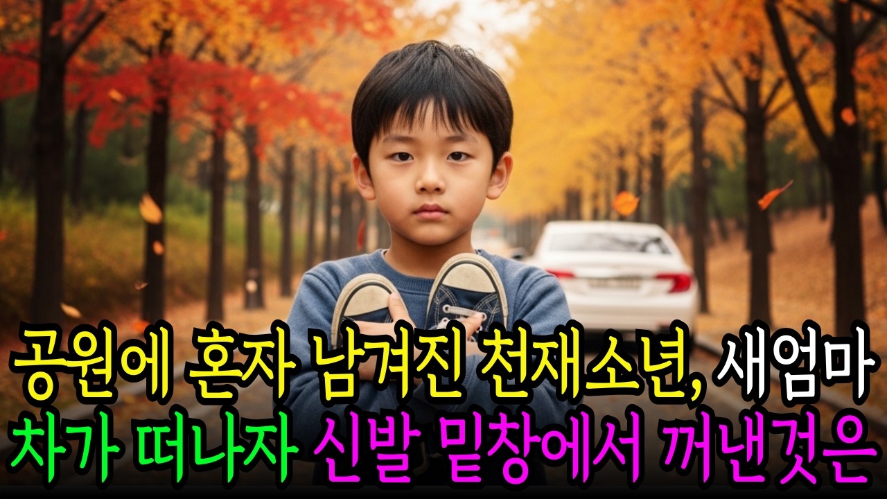 공원 앞에 홀로 남은 천재소년, 새 엄마 차가 떠나자 신발 밑창에서 나온것은..|오디오북 |노후사연 |반전사연|시니어사연|인생사연|