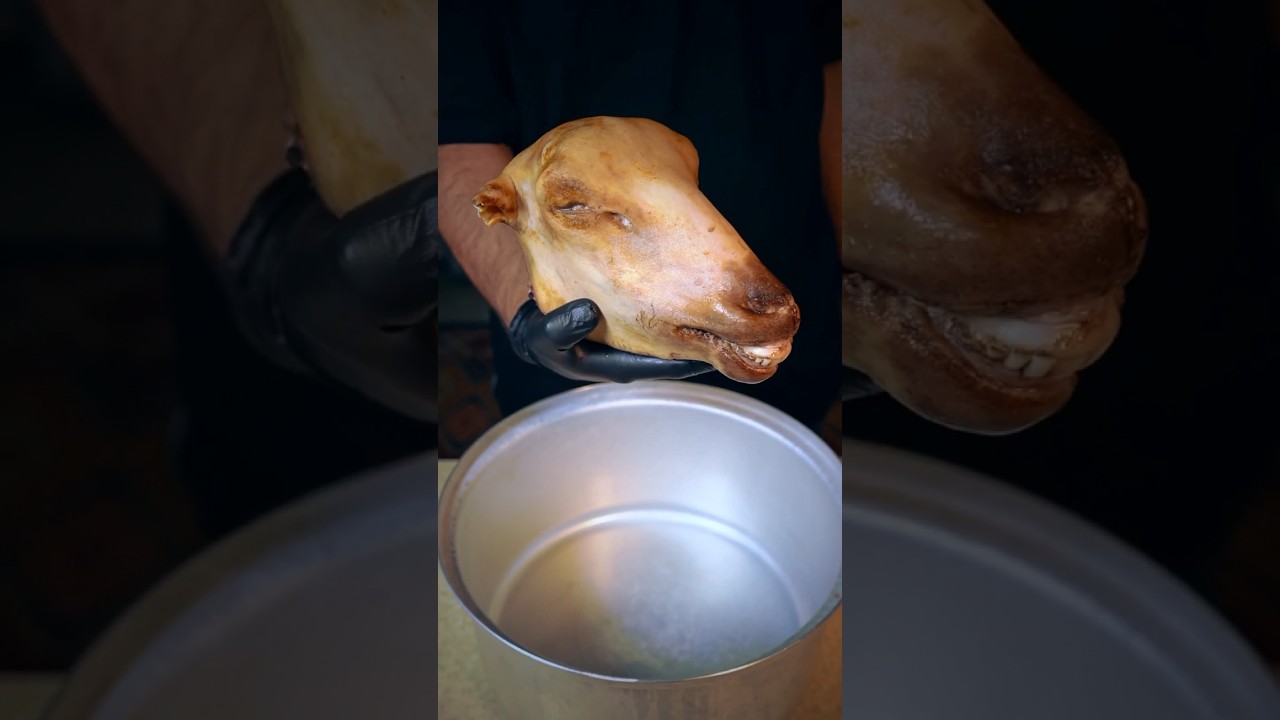 Sheep's head, authentic Iranian food #food #iranianfood #sheephead