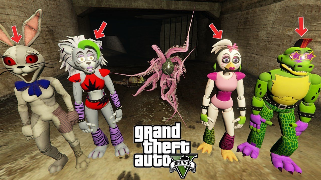 FİVE NİGHT AT FREDDY'S GİZLİ TÜNELDEKİ CANAVARI BULDU - GTA 5