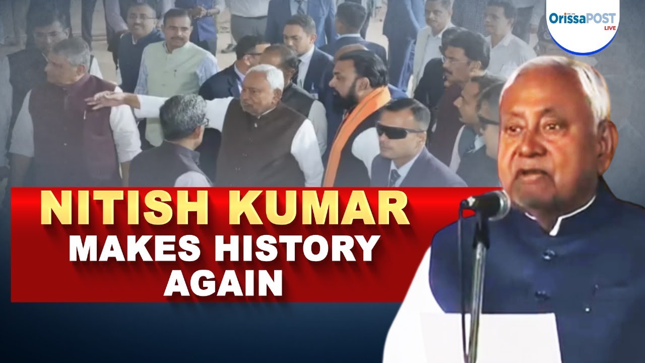 Nitish Kumar sworn in as Bihar CM for 10th time | PM Modi attends historic oath ceremony