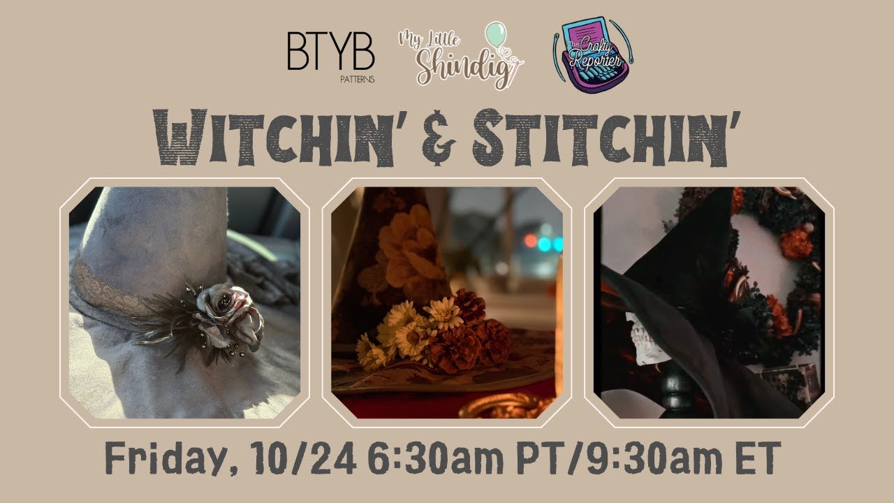 Witchin' and Stitchin' - Let's Make Witch Hats!