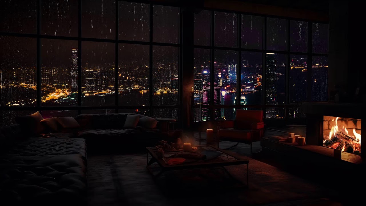 Regen und Kaminfeuer – für ultimativen Komfort – Verabschieden Sie sich vom Stress