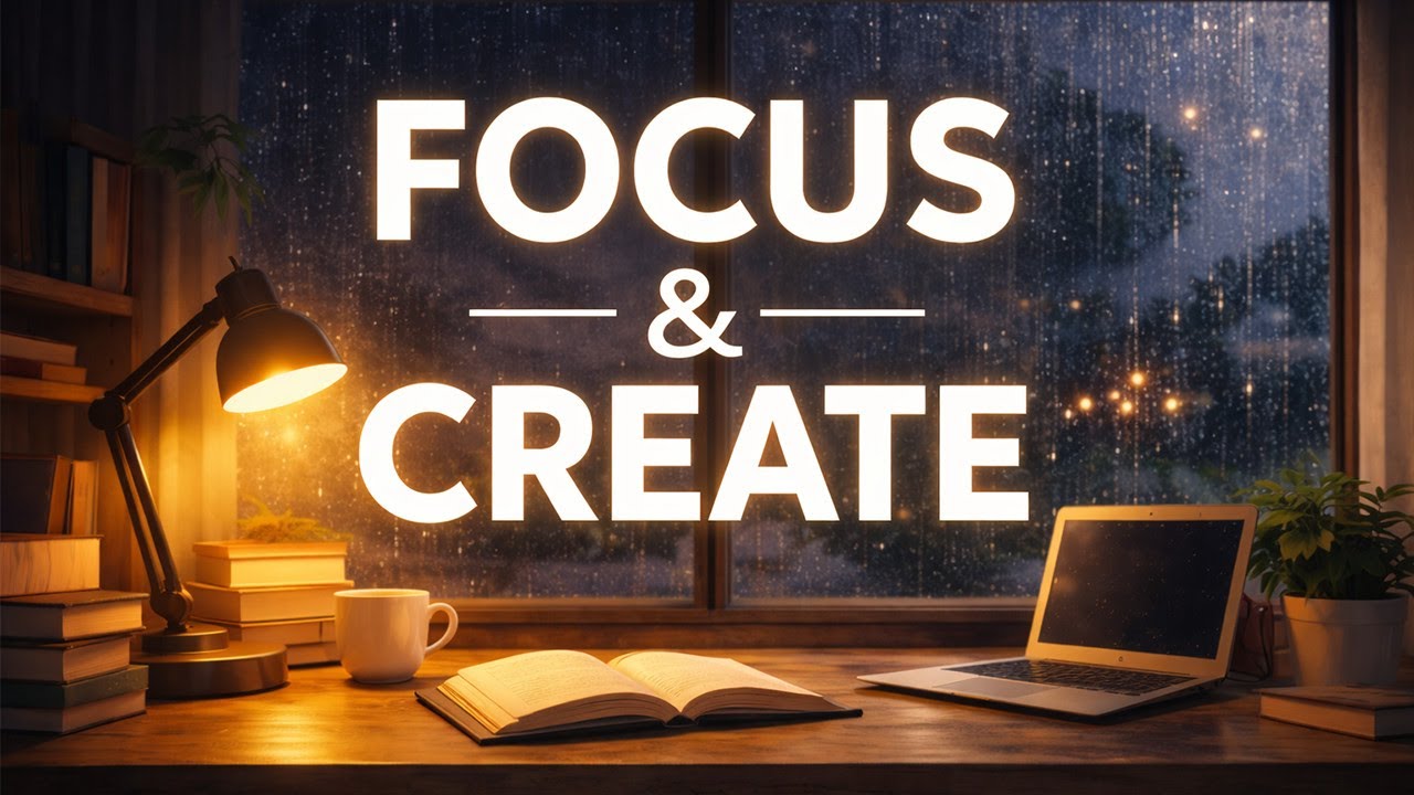 Rain Study Full Focus & Create 🌧️ Rainy Night Study Music | Deep Focus, No Distractions