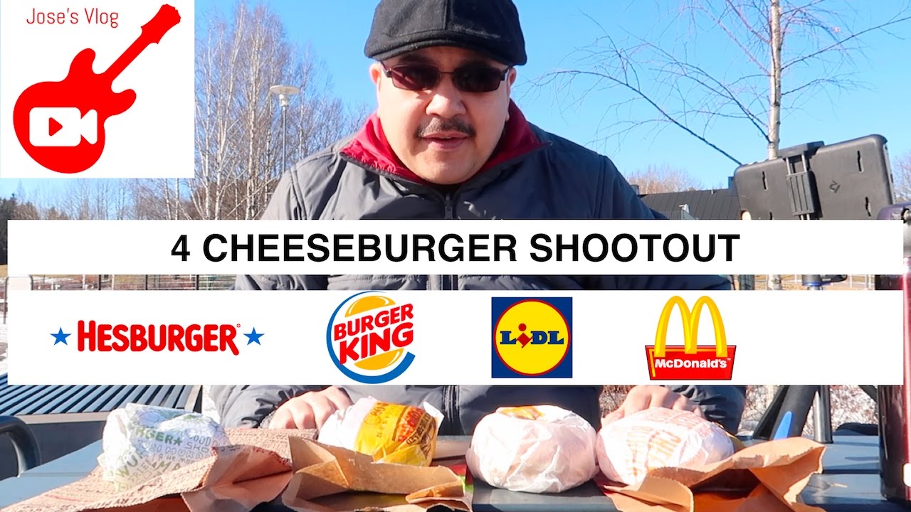 4 CHEESEBURGER SHOOTOUT (McDonald's, Burger King, Lidl, and Hesburger)