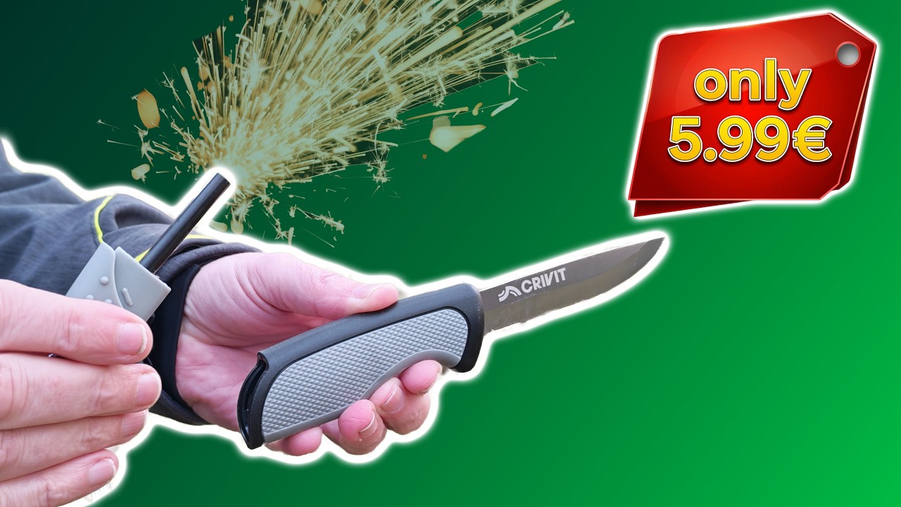 LIDL Crivit Messer mit Feuerstahl f&uuml;r 5,99 &euro; &ndash; echter Mora-Killer?