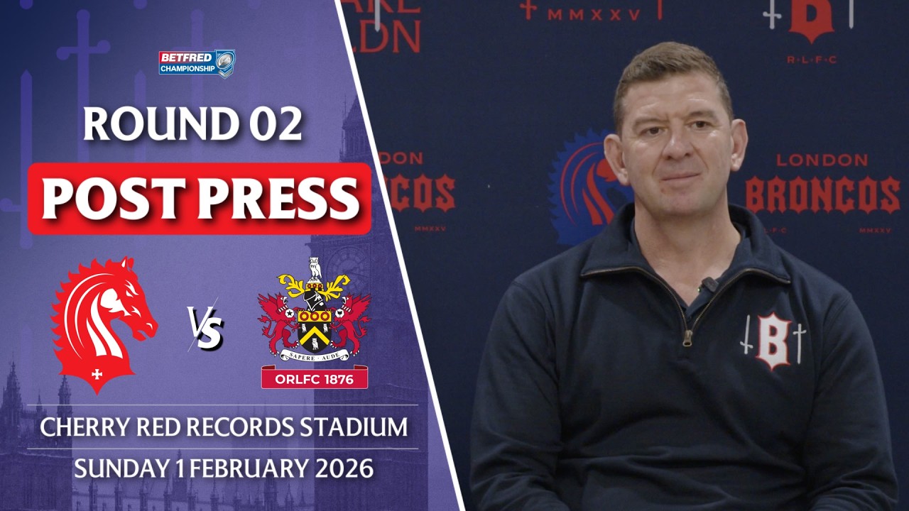 London Broncos v Oldham Post Match Press Conference - Jason Demetriou & Dean Hawkins