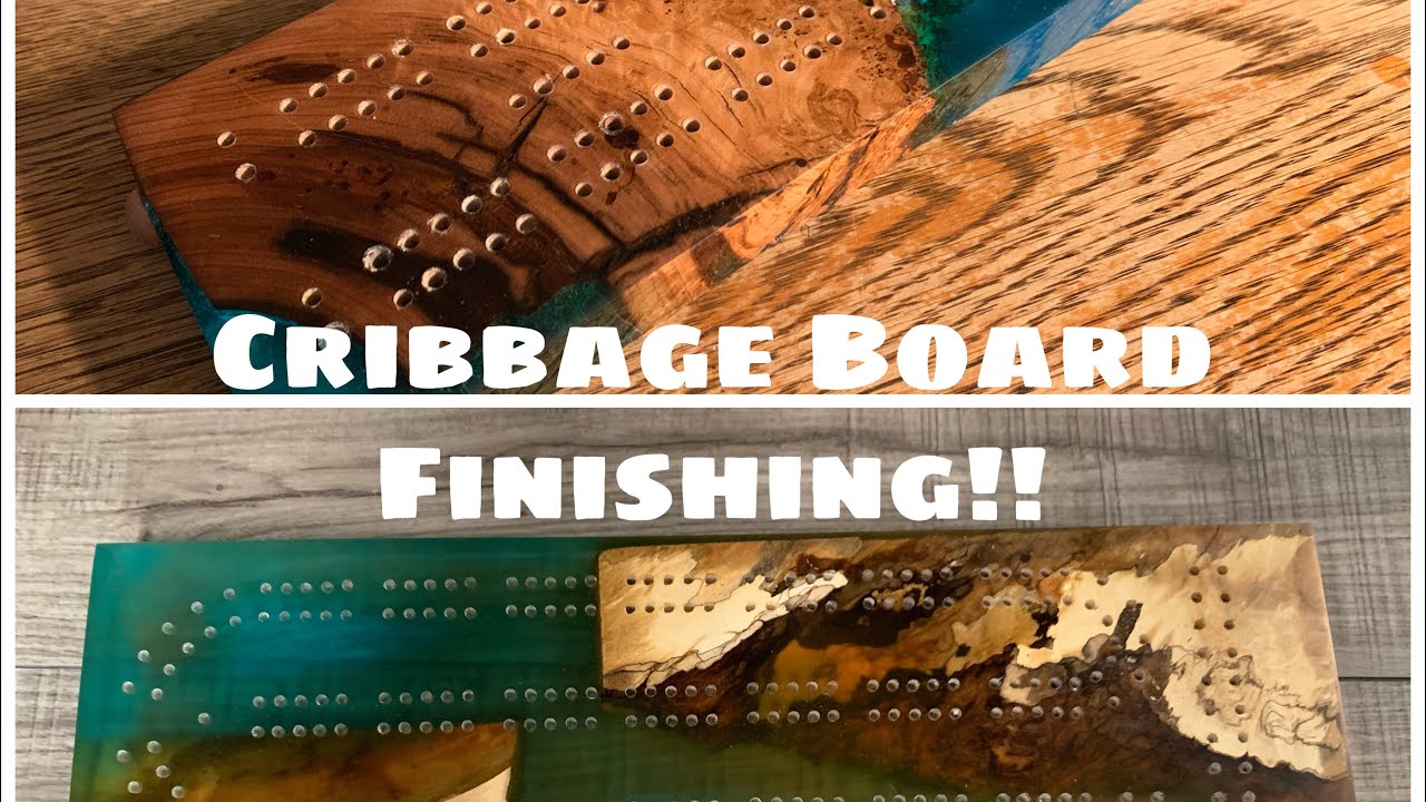 Finishing Cribbage Boards | Resin and Wood Project