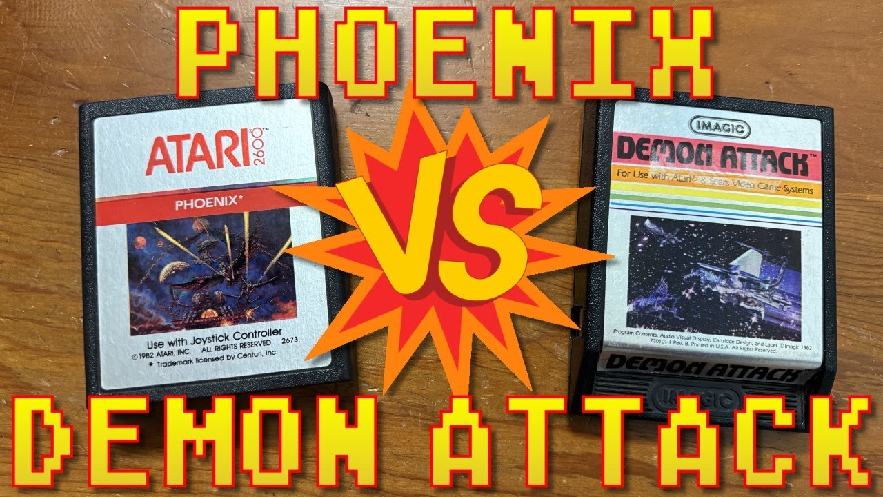 Какой шутер для Atari 2600 лучше? Phoenix против Demon Attack?