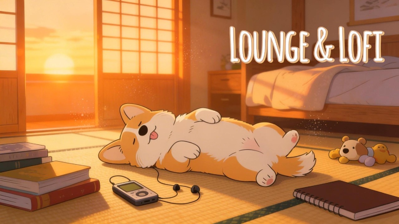 Lazy Day Lofi with Durpy the Corgi 🐶 Chill Beats to Relax, Study & Nap