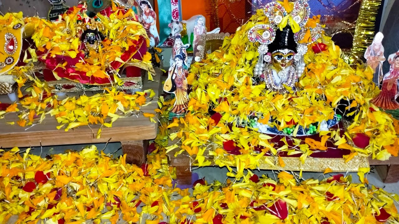 sri radhe gopal phool ki holi 🌹🌹is live!@JaliGeru 