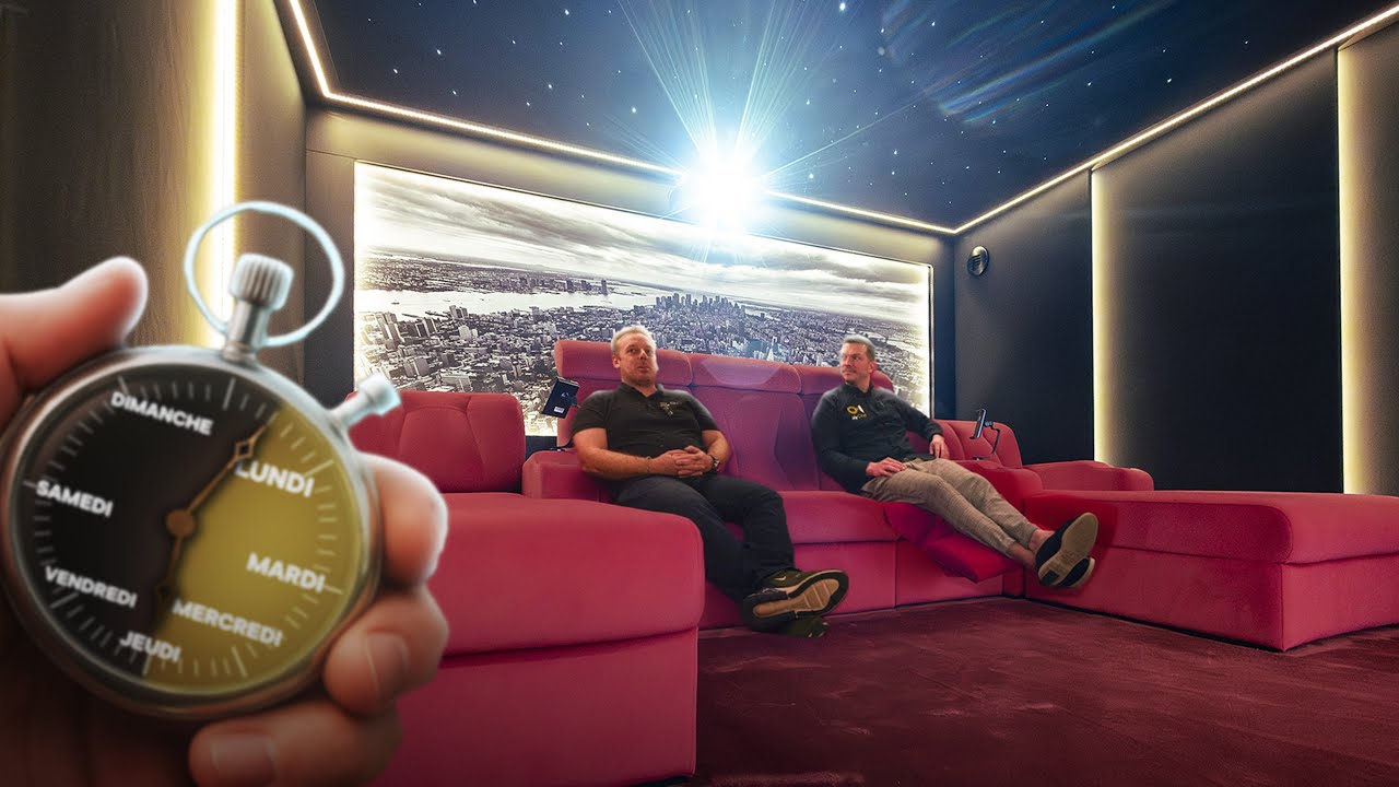 3 JOURS pour CRÉER une SALLE DE CINÉMA PRIVÉE de 14m²