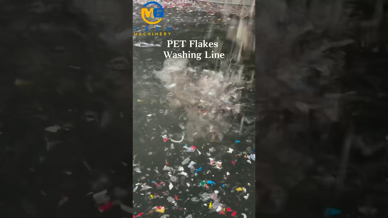 The process of recycling waste water beverage plastic bottles:washing &drying #machine #technology
