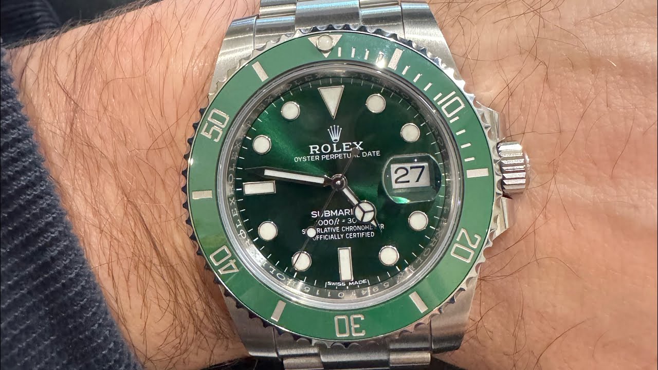 Rolex Submariner Hulk needs a service. Rolex Yacht Master 42mm brief comparison.