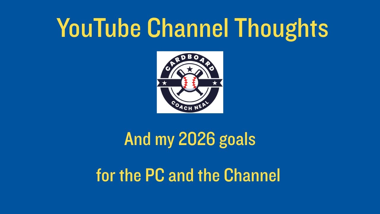 Some 2026 goals for the collection and the channel