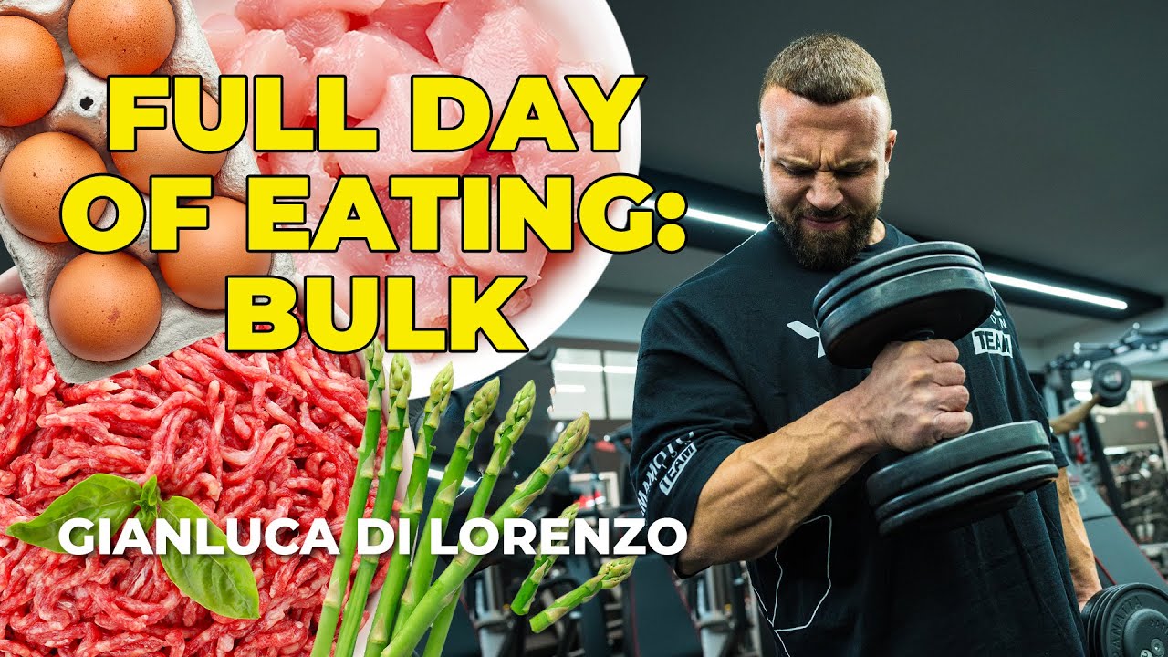 Cosa Mangia un Bodybuilder in Bulk? 💪🏻 Full Day of Eating con Gianluca Di Lorenzo