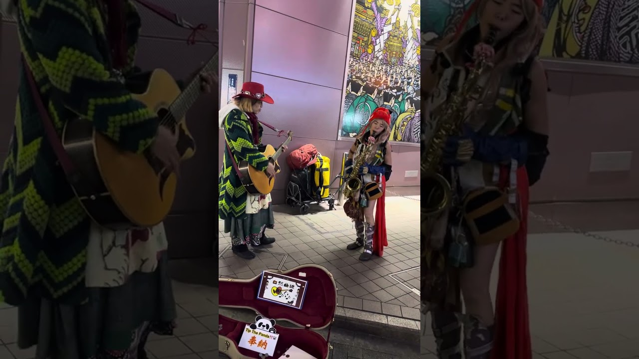 FF13ライトニング　路上ライブコラボ　テナーサックス演奏