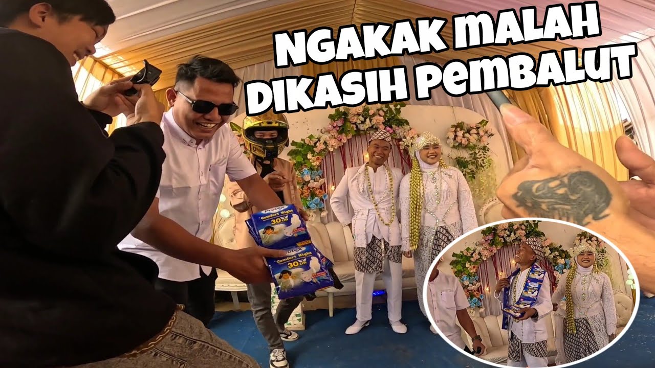 NGAKAK NGASIH PEMBALUT - NIKAHAN CENGLY MOTOVLOG