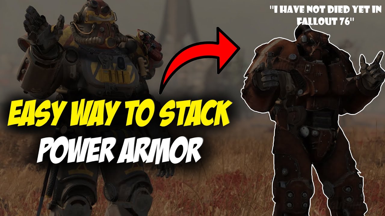 EASY way to STACK Power Armor in Fallout 76 (GOD MODE)  #fallout76 #fallout76pvp