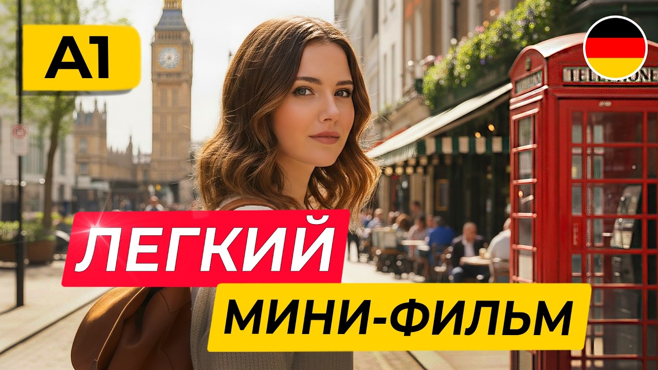 ПОЙМЕШЬ ВСЕ! НЕМЕЦКИЙ НА СЛУХ для начинающих | Легкий ФИЛЬМ про поездку в Лондон