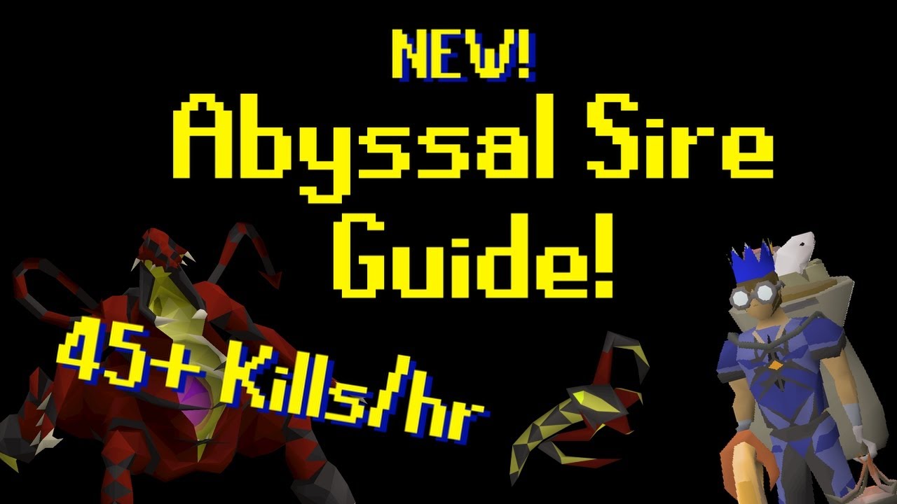 NEW Abyssal Sire Guide (45+ KPH!) - OSRS Post Update Strategy