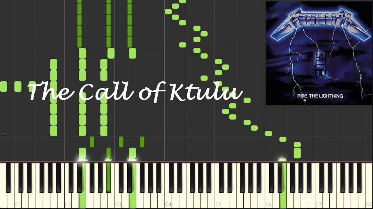 How to play The Call of Ktulu by Metallica on piano - Piano Cover - Synthesia Tutorial