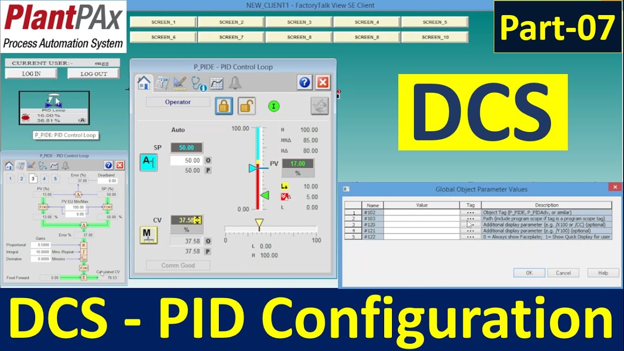 PID Configuration in DCS using PlantPAx Library5.0 | Rockwell DCS -Distributed Control System.