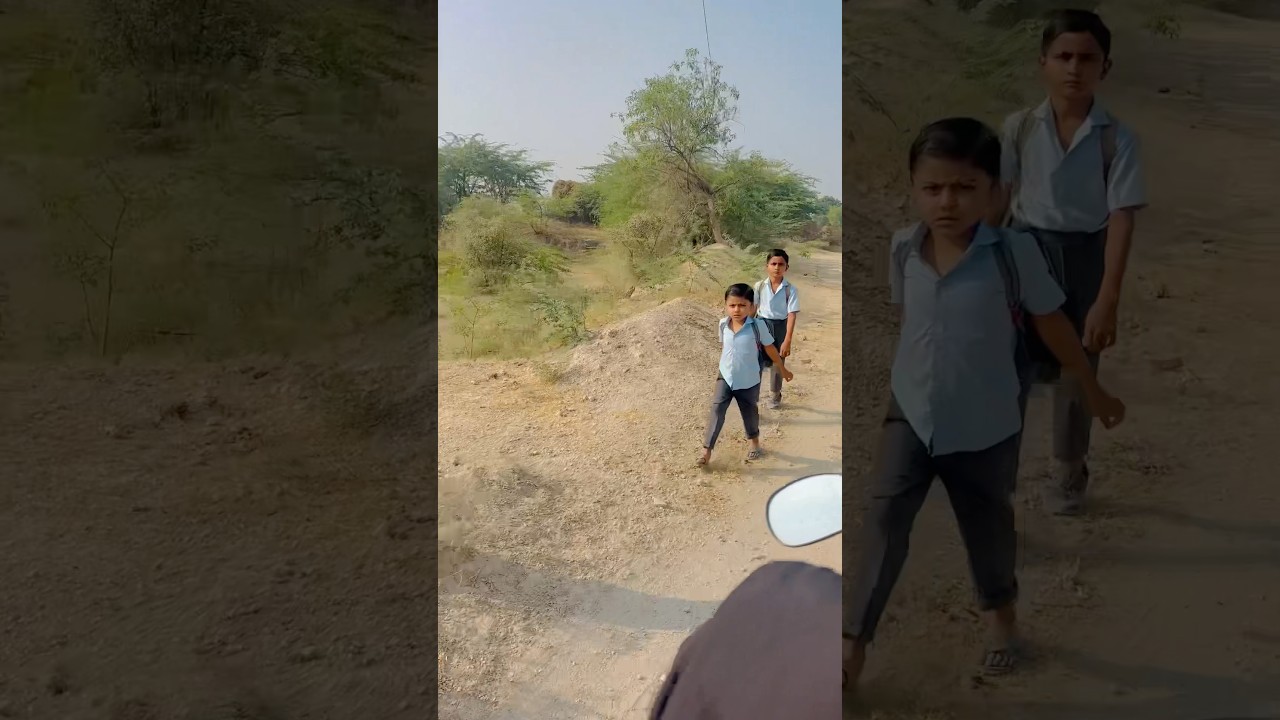 Rajasthan village School Life 🫶#rajasthani #desi #village #shorts #culture #patel #school #bachpan